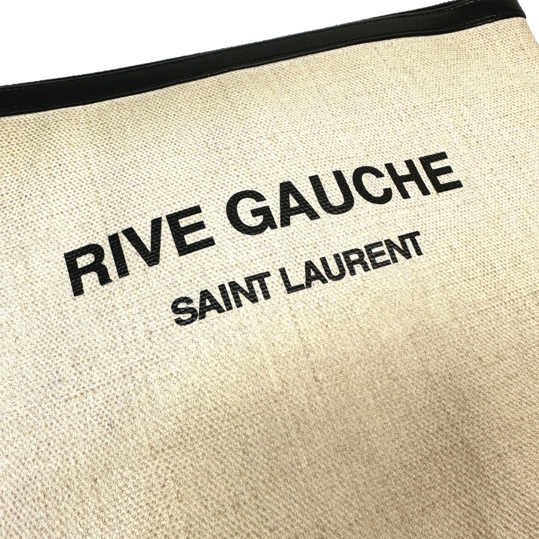 サンローランパリ SAINT LAURENT PARIS RIVE GAUCHE リヴゴーシュ 565722 ポーチ カバン クラッチバッグ コーティングキャンバス グレー