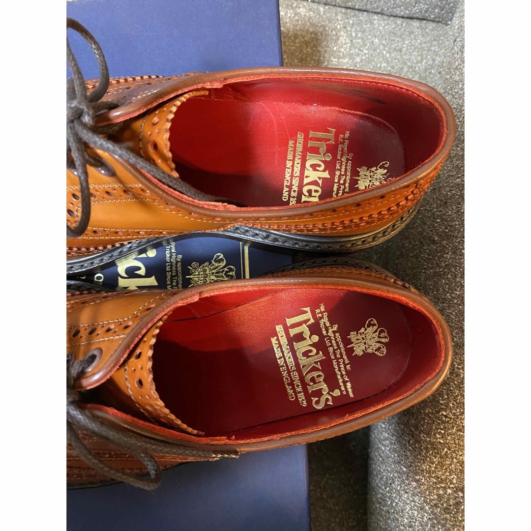 Trickers(トリッカーズ)のTricker's BOURTON 5633 コードバン オレンジブラウン メンズの靴/シューズ(ドレス/ビジネス)の商品写真