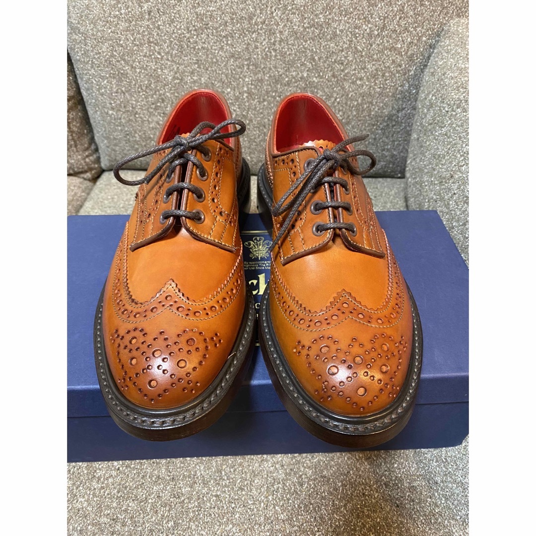 Trickers(トリッカーズ)のTricker's BOURTON 5633 コードバン オレンジブラウン メンズの靴/シューズ(ドレス/ビジネス)の商品写真