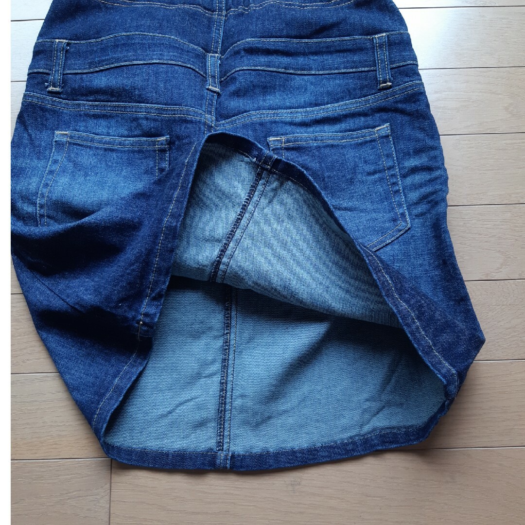 MUJI (無印良品)(ムジルシリョウヒン)の無印良品 無印 良品計画 デニム マタニティ スカート　ミニスカート レディースのスカート(ミニスカート)の商品写真