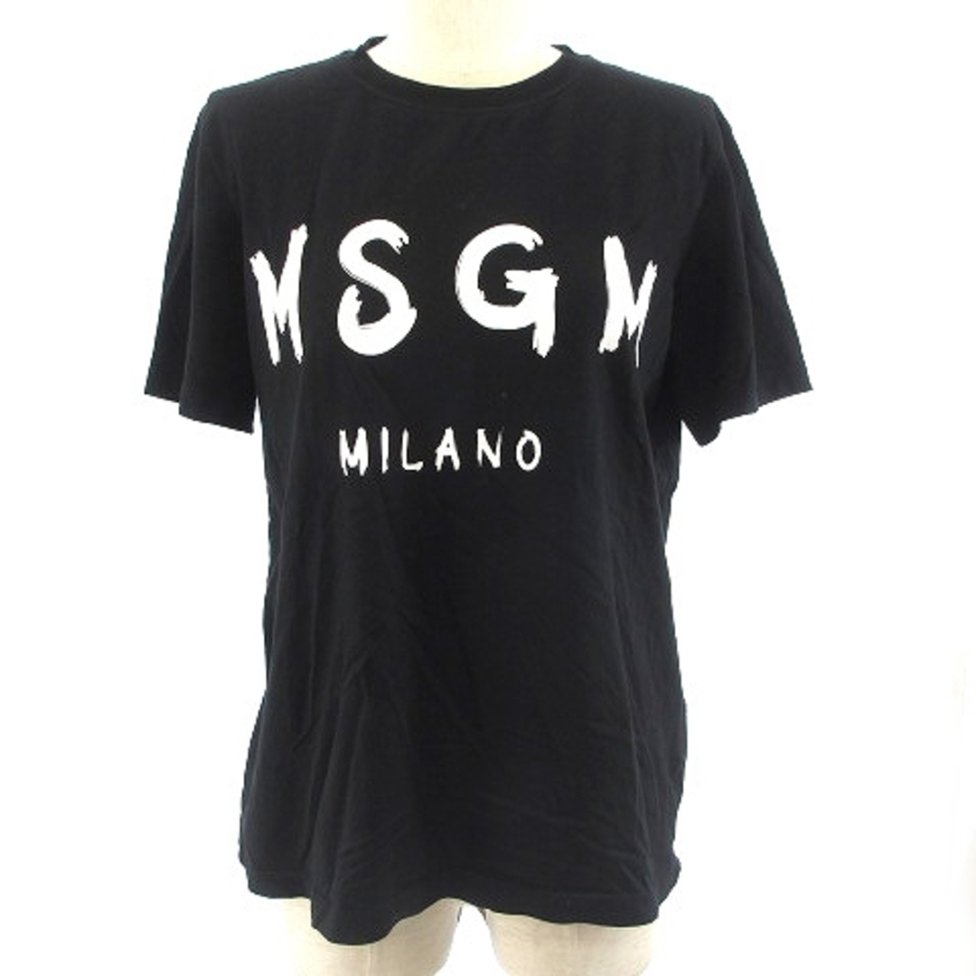 美品 MSGM MILANO ロゴプリント 半袖Tシャツ グレー S