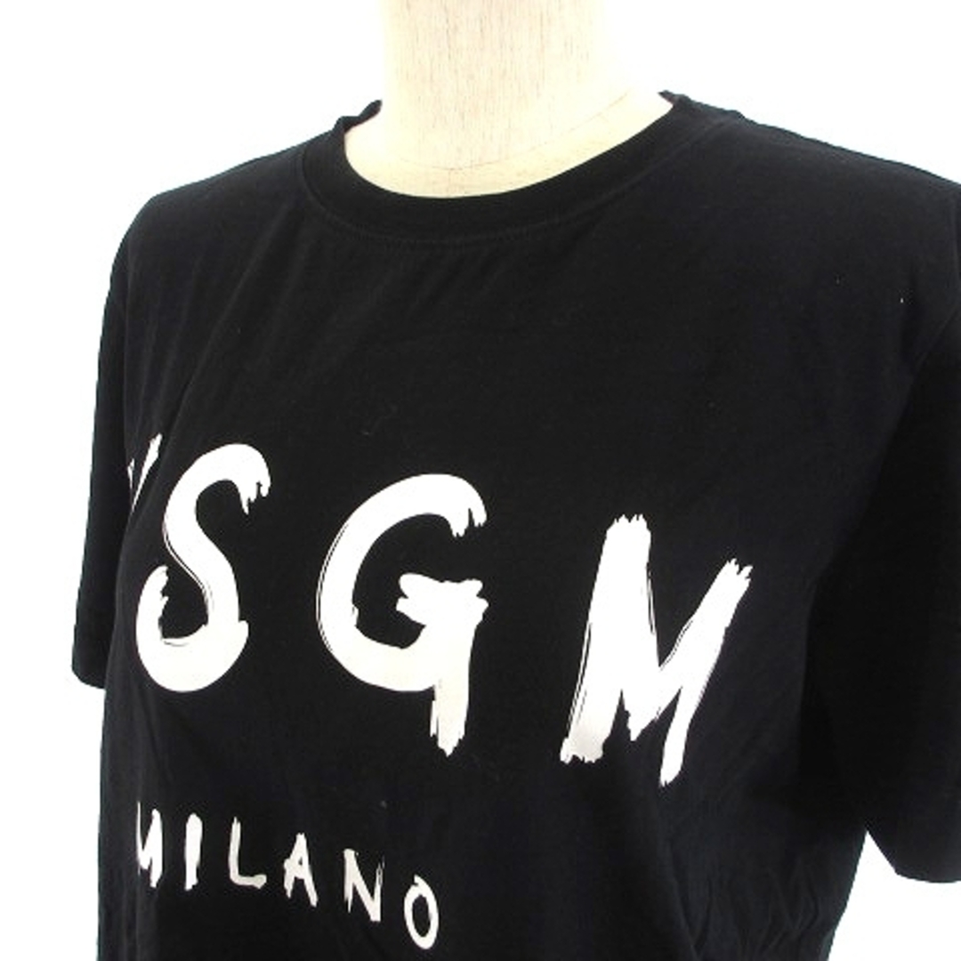 美品 MSGM MILANO ロゴプリント 半袖Tシャツ グレー S