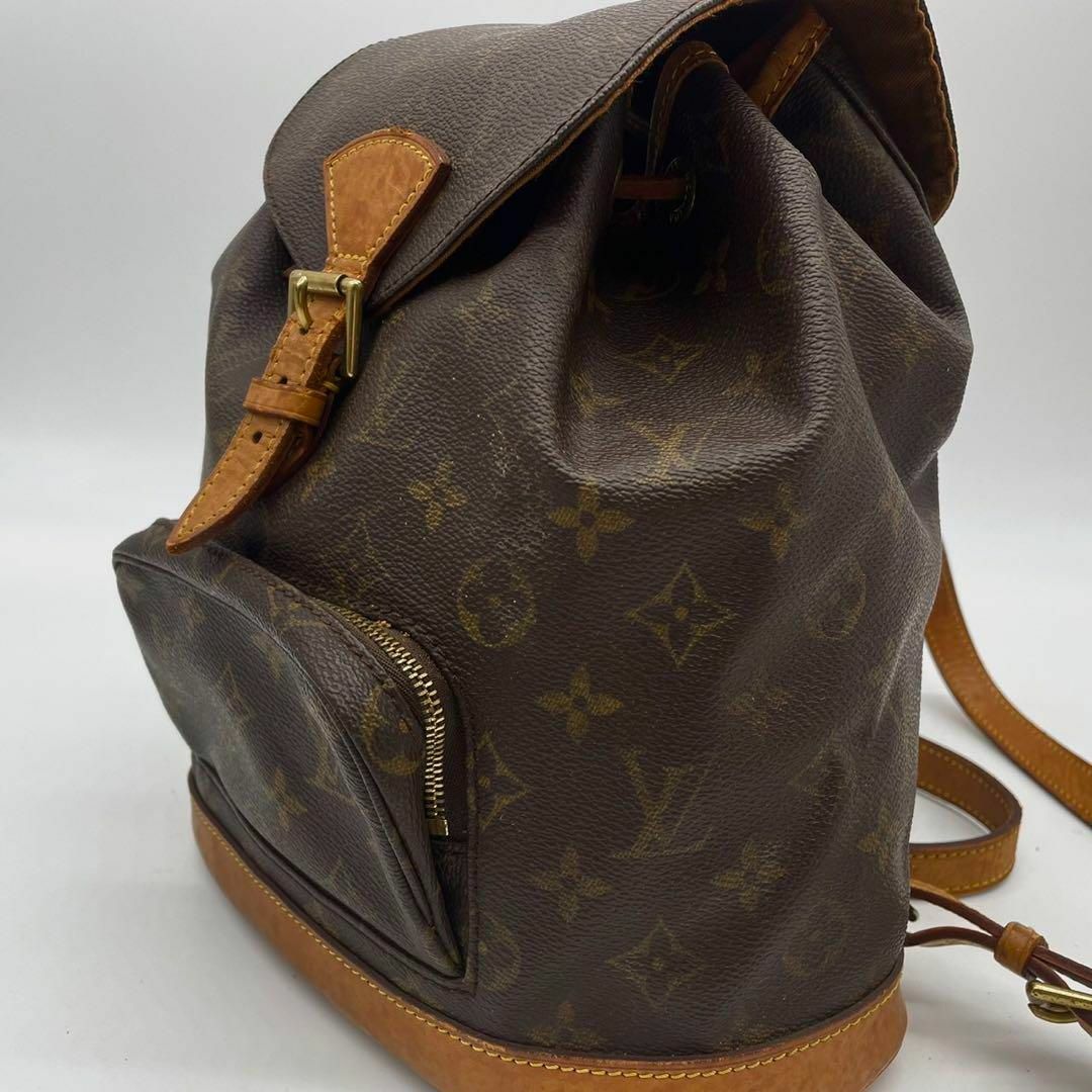 LOUIS VUITTON(ルイヴィトン)のルイヴィトン モノグラム モンスリ MM リュックサック バッグパック レザー レディースのバッグ(リュック/バックパック)の商品写真