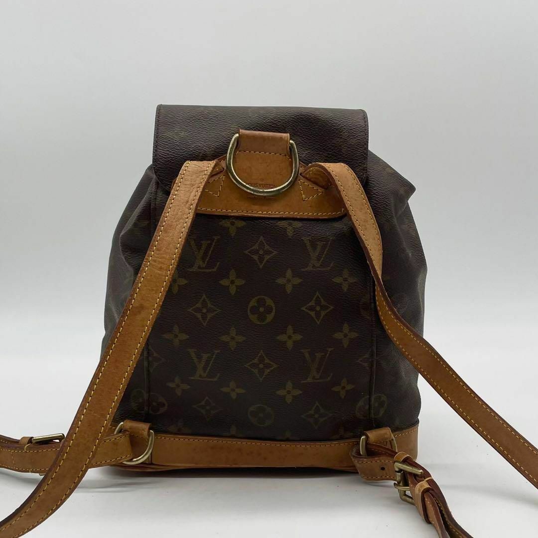 LOUIS VUITTON(ルイヴィトン)のルイヴィトン モノグラム モンスリ MM リュックサック バッグパック レザー レディースのバッグ(リュック/バックパック)の商品写真