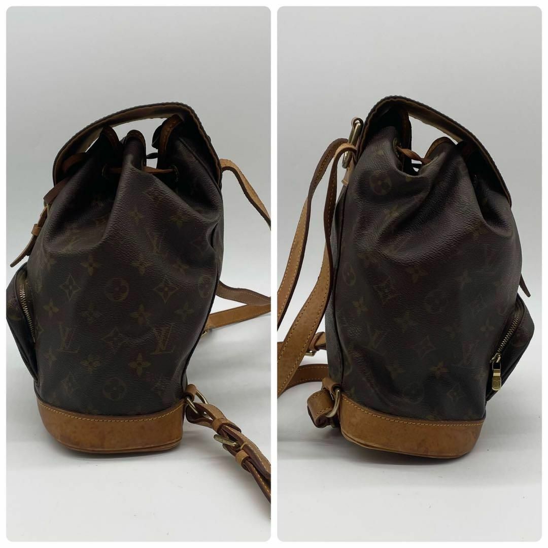 LOUIS VUITTON(ルイヴィトン)のルイヴィトン モノグラム モンスリ MM リュックサック バッグパック レザー レディースのバッグ(リュック/バックパック)の商品写真