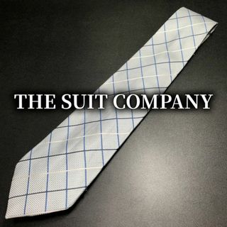 スーツカンパニー(THE SUIT COMPANY)のスーツカンパニー チェック スカイブルー ネクタイ B104-I06(ネクタイ)