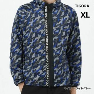 ティゴラ(TIGORA)の【新品】　TIGORA　ストレッチウィンド　パーカー　カモ　迷彩　XL(パーカー)