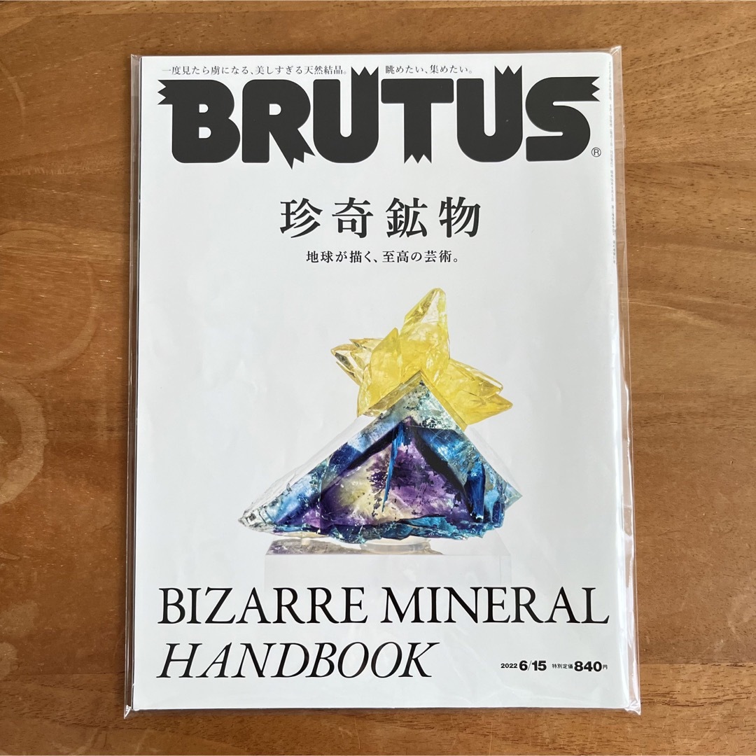 BRUTUS ブルータス 珍奇鉱物 2022年6月15日号 マガジンハウス