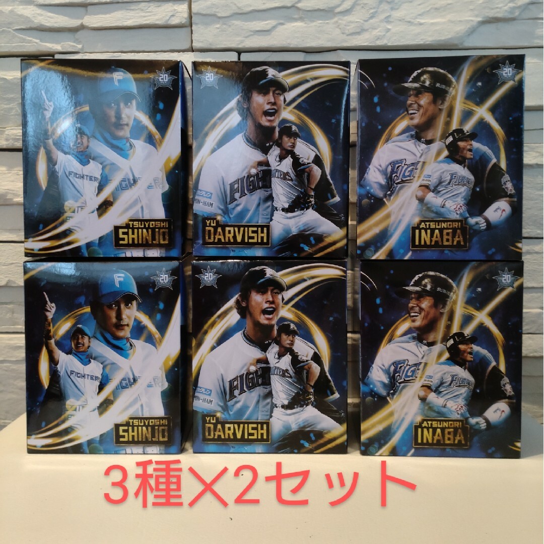 日ハム　ダルビッシュ有　稲葉篤紀　新庄剛志　ボブルヘッド エンタメ/ホビーのタレントグッズ(スポーツ選手)の商品写真