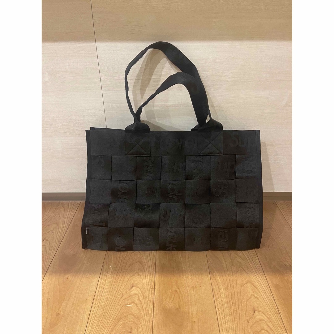 Supreme Woven Large Tote "Black"