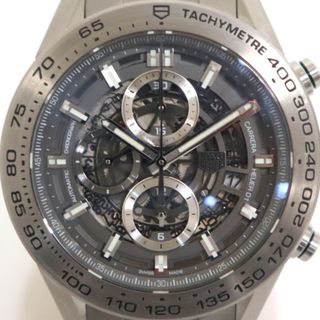 タグホイヤー(TAG Heuer)の【TAG HEUER】タグホイヤー カレラ キャリバーホイヤー01 腕時計 チタン×黒文字盤 自動巻き CAR2A8A kr05414ar(腕時計(アナログ))