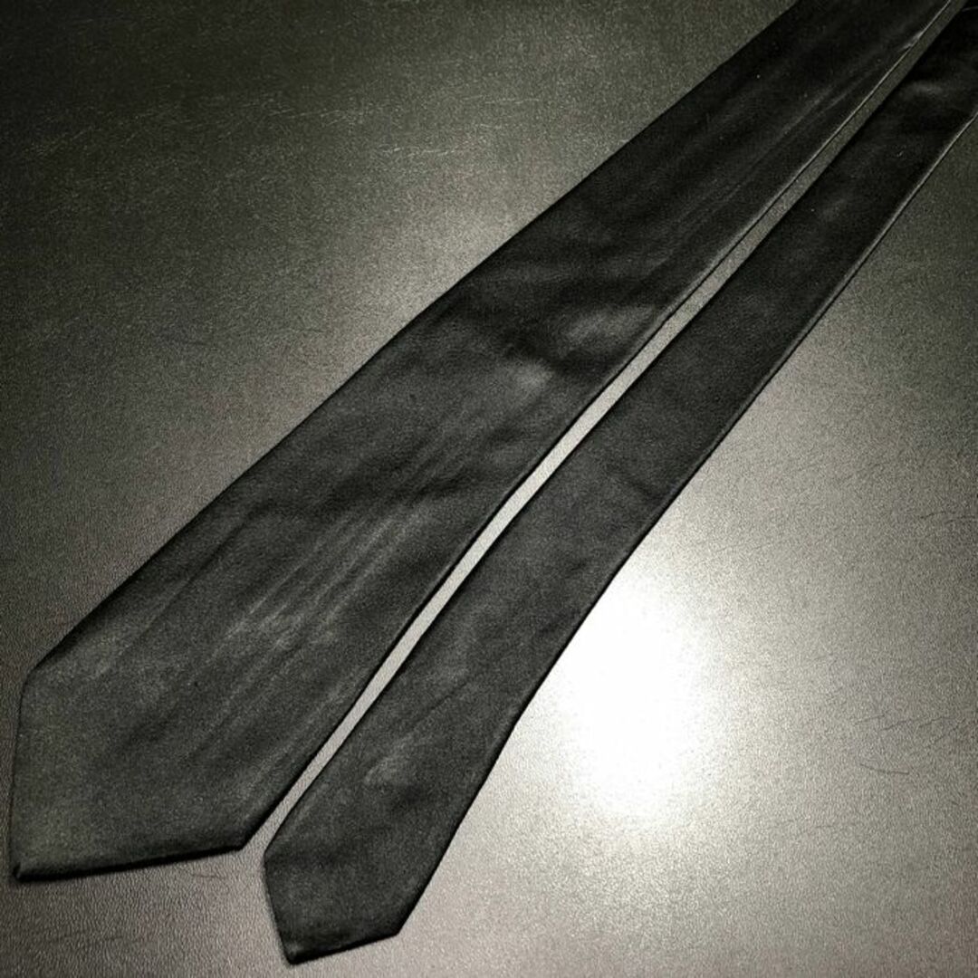 AOKI(アオキ)のベルモーレ 無地 ブラック ネクタイ ソリッドタイ B104-J03 メンズのファッション小物(ネクタイ)の商品写真
