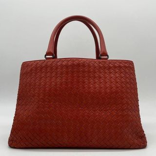 ボッテガ(Bottega Veneta) ハンドバッグ(レディース)（レッド/赤色系