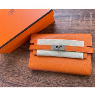 エルメス(Hermes)のエルメス ケリーウォレット オレンジ ミディアム(財布)