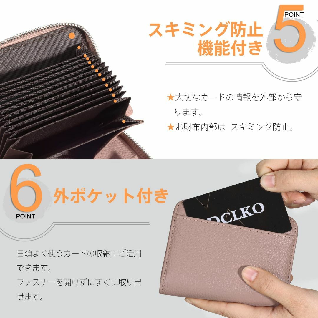 【色: アイスブルー】DCLKO ミニ財布 レディース 財布 カードケース お札