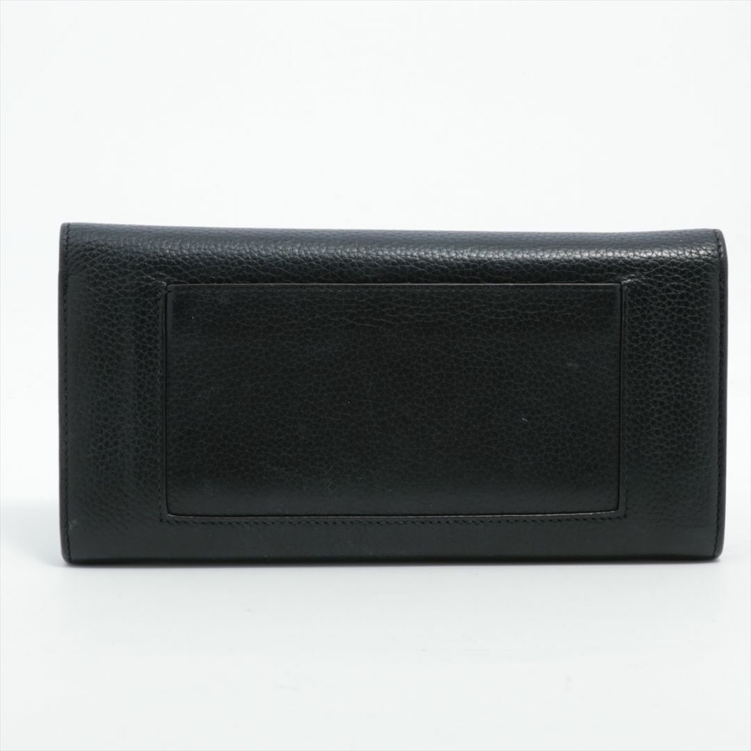 celine - 美品 CELINE セリーヌ 長財布 レザー 革 ブラック×イエロー