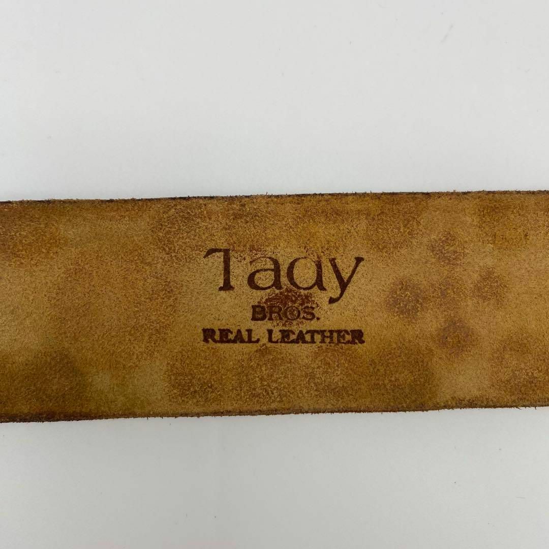 ヴィンテージ】Tady インディアン ベルト バックル カービングレザーの