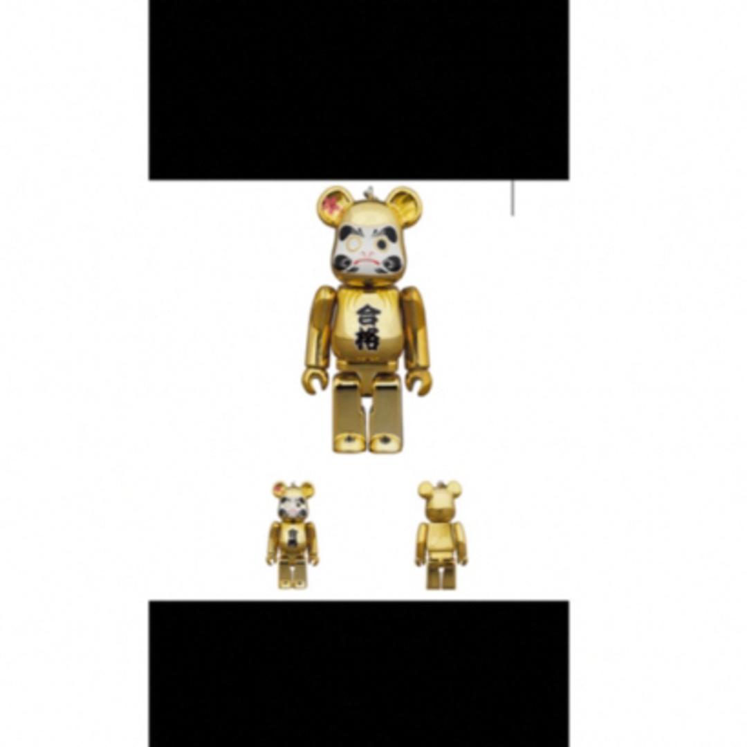 MEDICOM TOY(メディコムトイ)のBE@RBRICK 達磨 合格 金メッキ 弐 ソラマチ限定　100%  エンタメ/ホビーのおもちゃ/ぬいぐるみ(その他)の商品写真