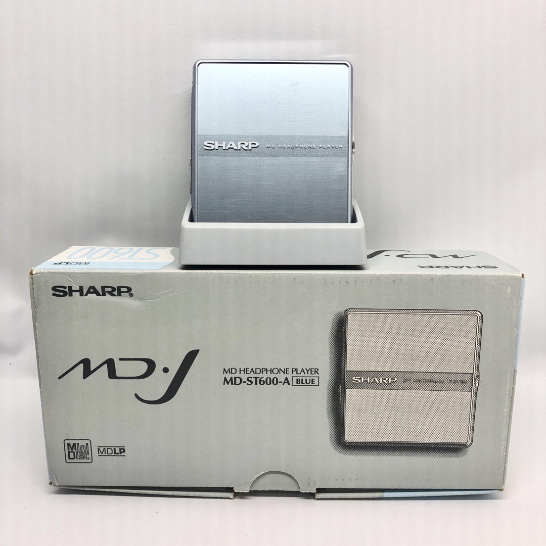 SHARP　シャープ　MD-ST600-A　ブルー系　ポータブルMDプレーヤーポータブルプレーヤー