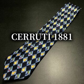 セルッティ(Cerruti)のセルッティ1881 フルーツ ネイビー ネクタイ B104-J16(ネクタイ)
