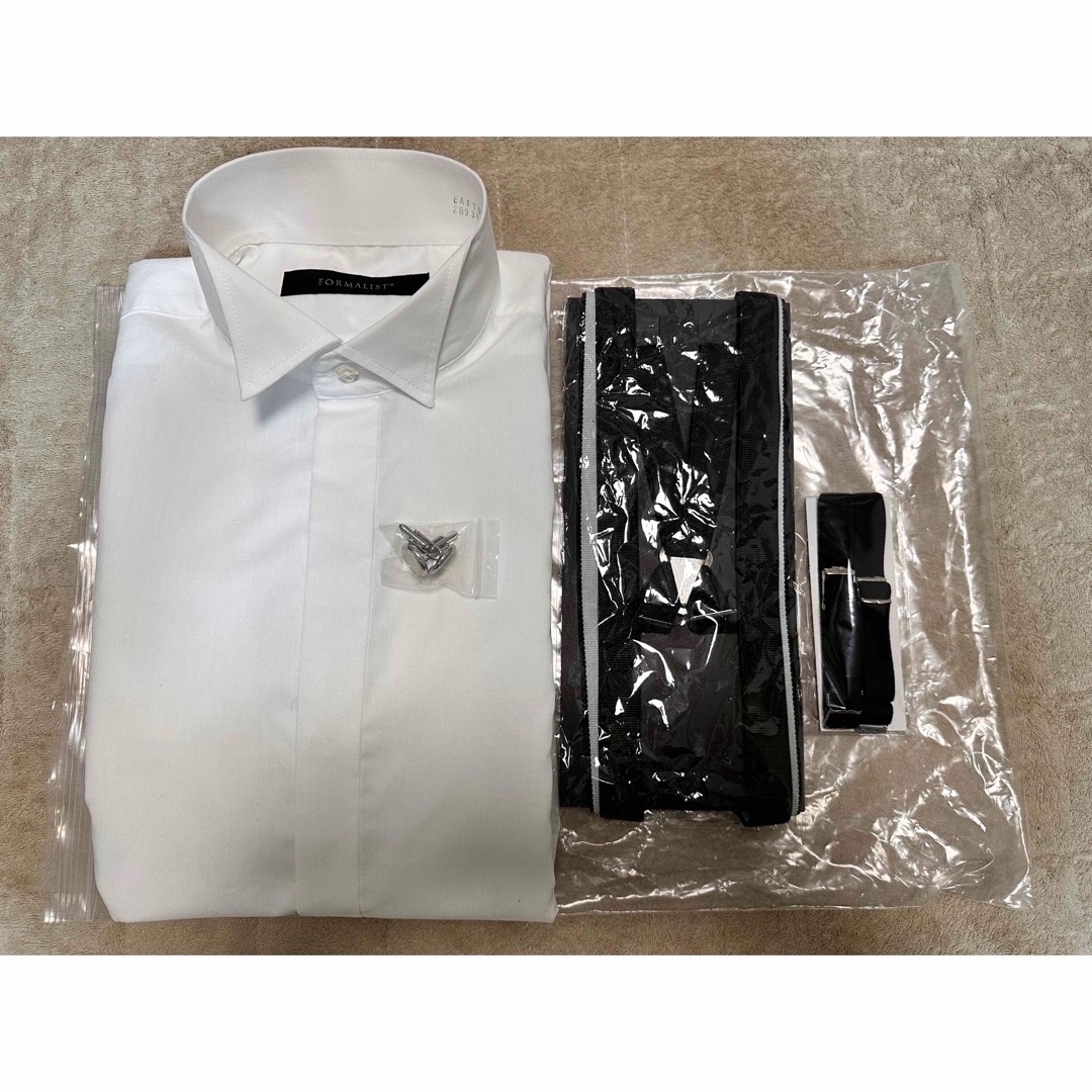 【美品】新郎 結婚式 ドレスシャツ 6点セット