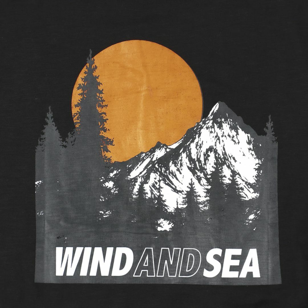 MOUNTAIN RANGE S/S T / BLACK ウィンダンシーTシャツ