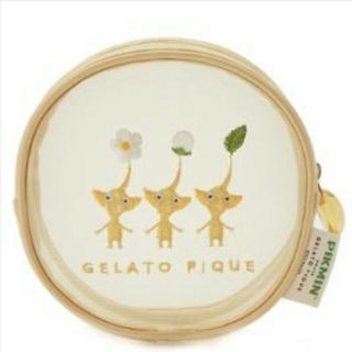 ジェラートピケ(gelato pique)の黄ピクミンメッシュポーチ(キャラクターグッズ)