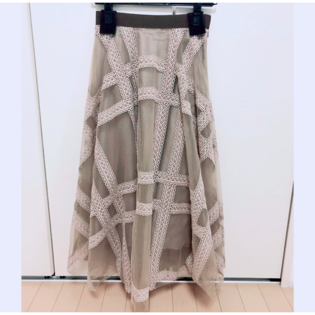 Snidel エンブロイダリーチェックスカート 5