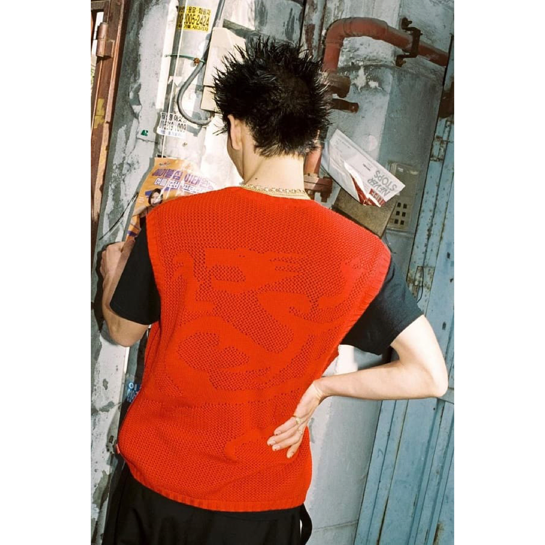 【 Supreme 】Dragon Zip Up Sweater Vest