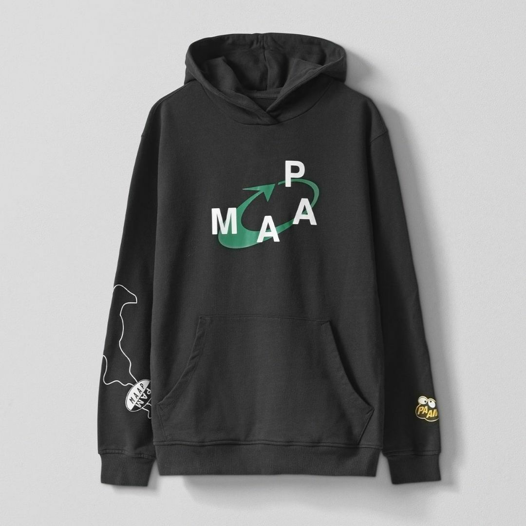 新品 MAAP × PAM Print Hoodie ブラック