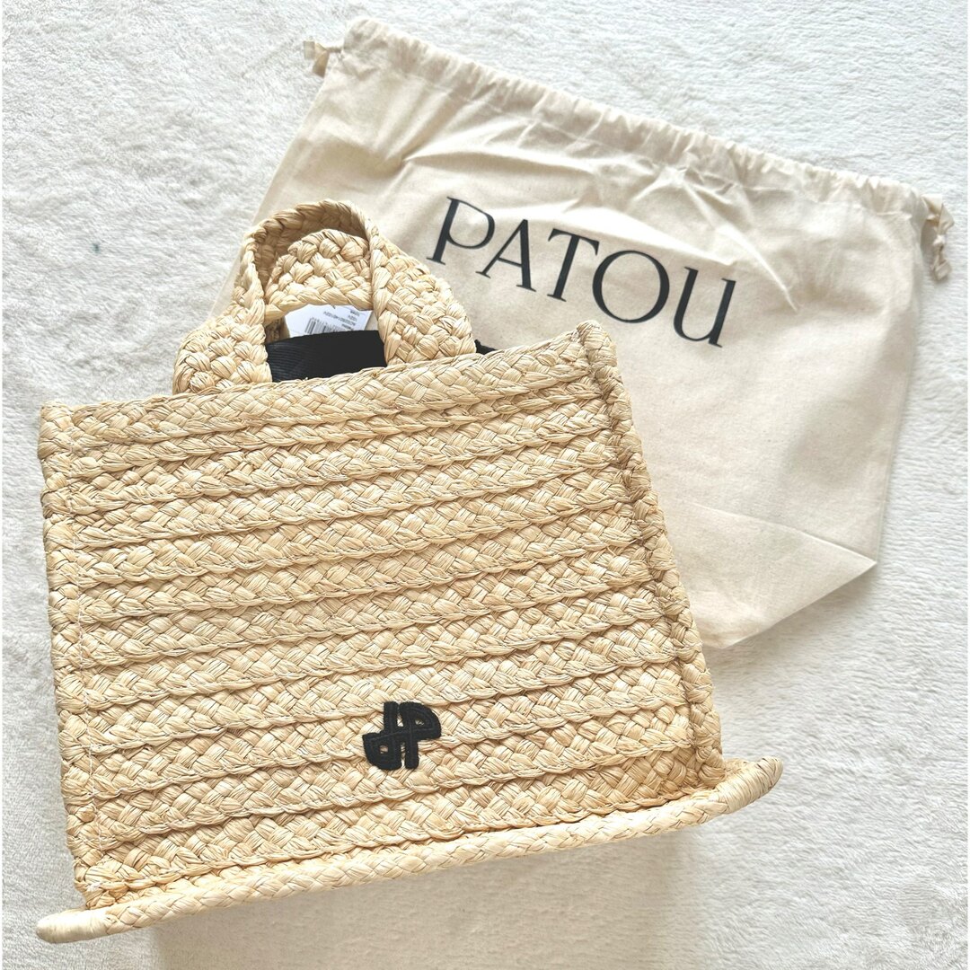 かごバッグ/ストローバッグサマーセール！新品未使用！patou スモールラフィアバッグ