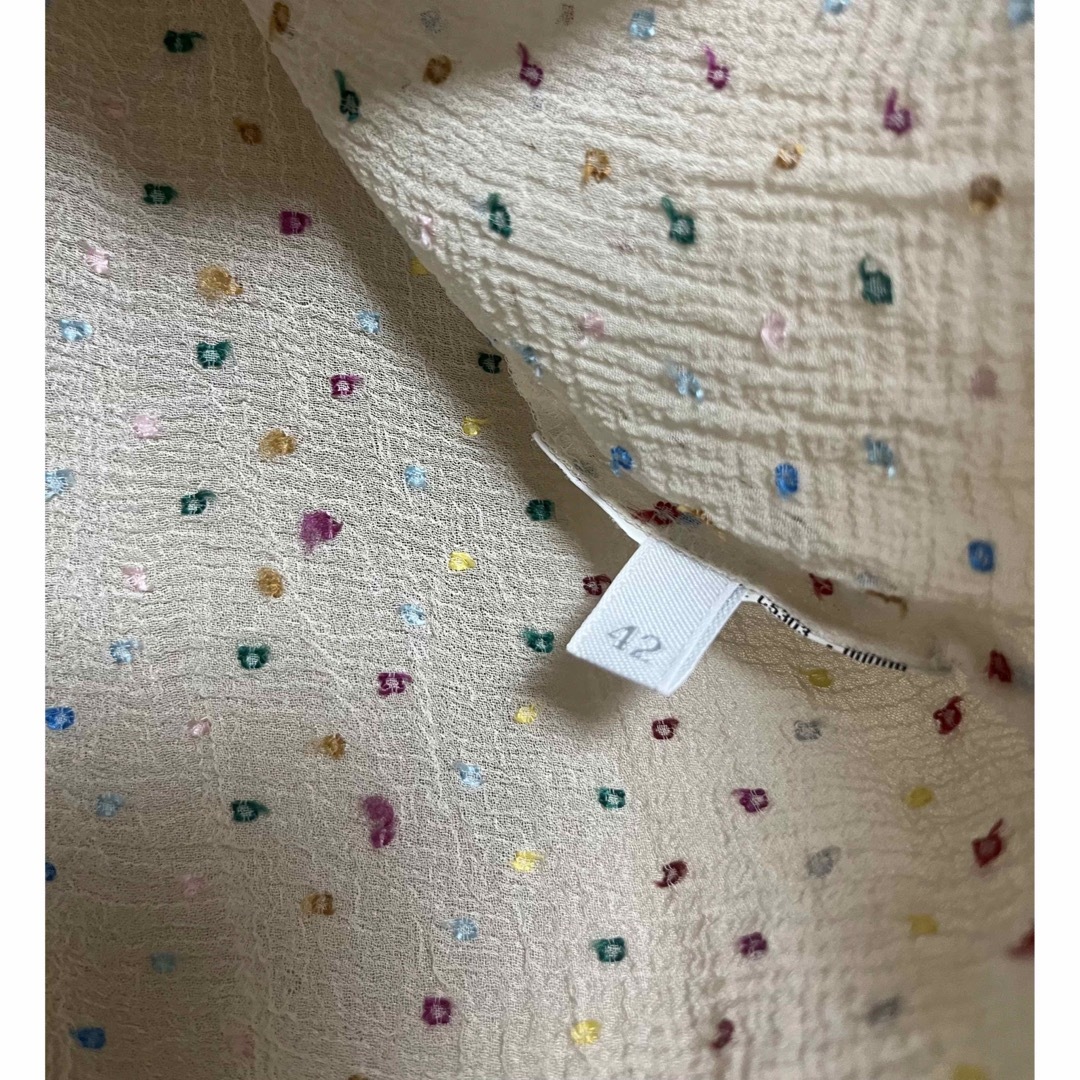 miumiu colorful dot blouse.