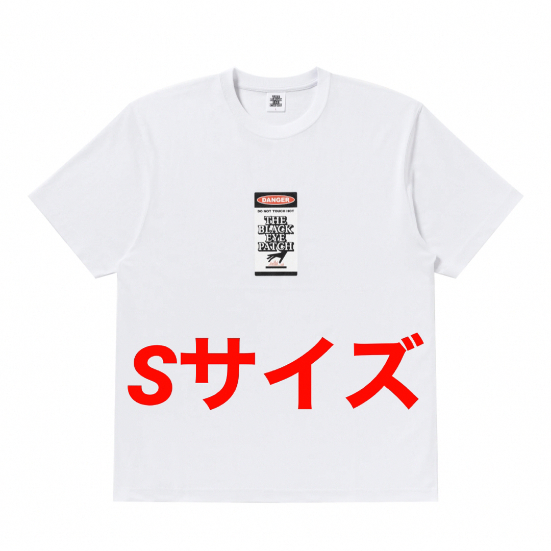 S BLACK EYE PATCH DANGER HOT LABEL TEE 白 - Tシャツ/カットソー