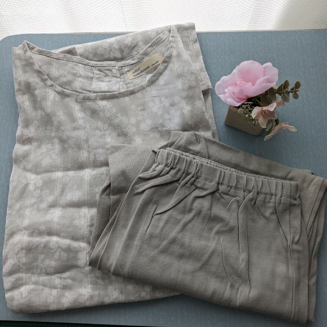 【SALE/97%OFF】 ルームウェアドビープリントチュニックワンピスパッツセットM~L パジャマ 【SALE/97%OFF】 ルームウェアドビープリントチュニックワンピスパッツセットM~L パジャマ