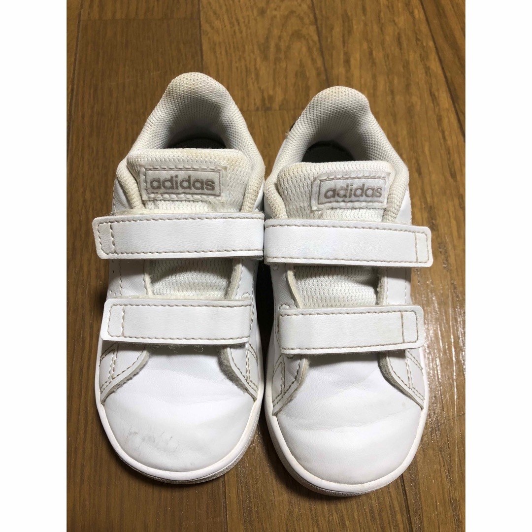 adidas(アディダス)のadidas  アディダス FX0033 ホワイト　ヒョウ柄　 14cm キッズ/ベビー/マタニティのベビー靴/シューズ(~14cm)(スニーカー)の商品写真