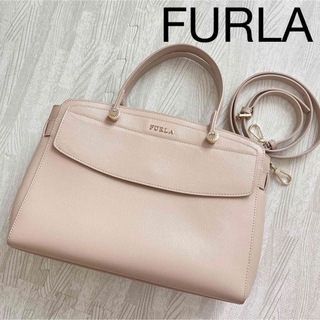 ✨美品✨ FURLA アルバ ショルダーバッグ 2way レザー ベージュ A4