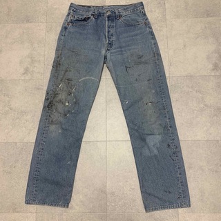 LEVIS VINTAGE 501 ペンキ　デニム