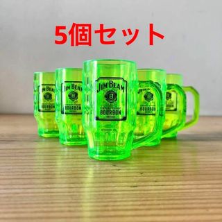 サントリー(サントリー)の希少 レア JIM BEAM ジムビーム ショットグラス 5個セット ジョッキ(アルコールグッズ)