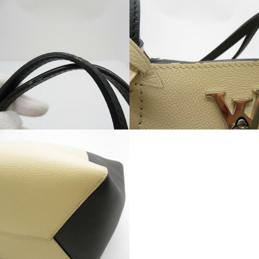 LOUIS VUITTON Lock Me - Cabas Tote Bag Shoulder Bag Leather Noir M42291