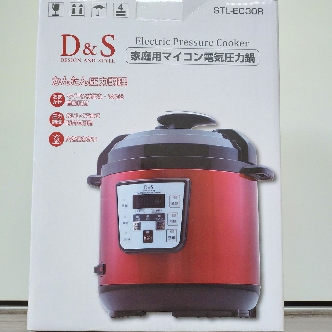 電気圧力鍋  D&S 家庭用マイコン電気圧力鍋 スマホ/家電/カメラの調理家電(調理機器)の商品写真