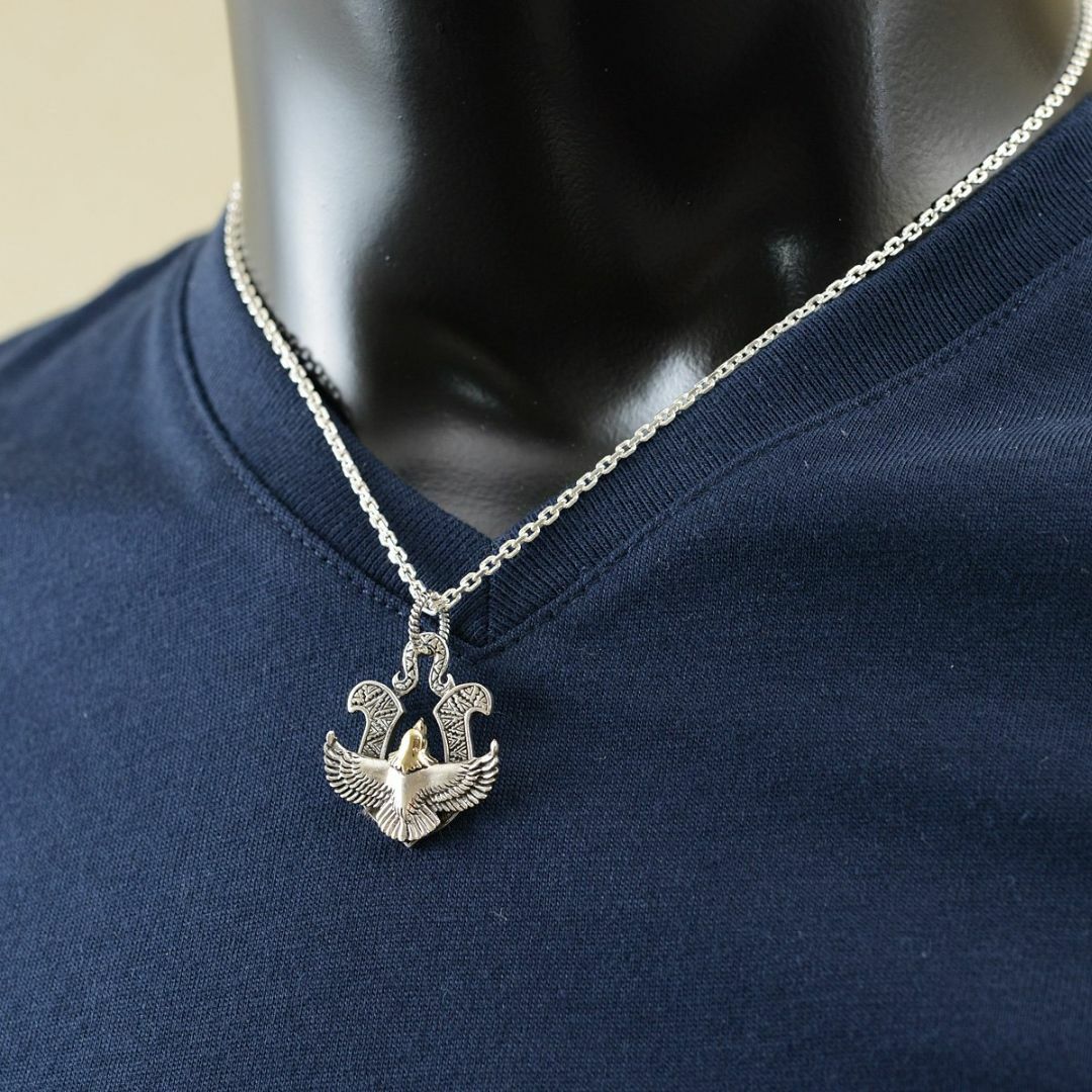 goodvibrations シルバー925 ネックレス イー グル ブラス ホの通販 by