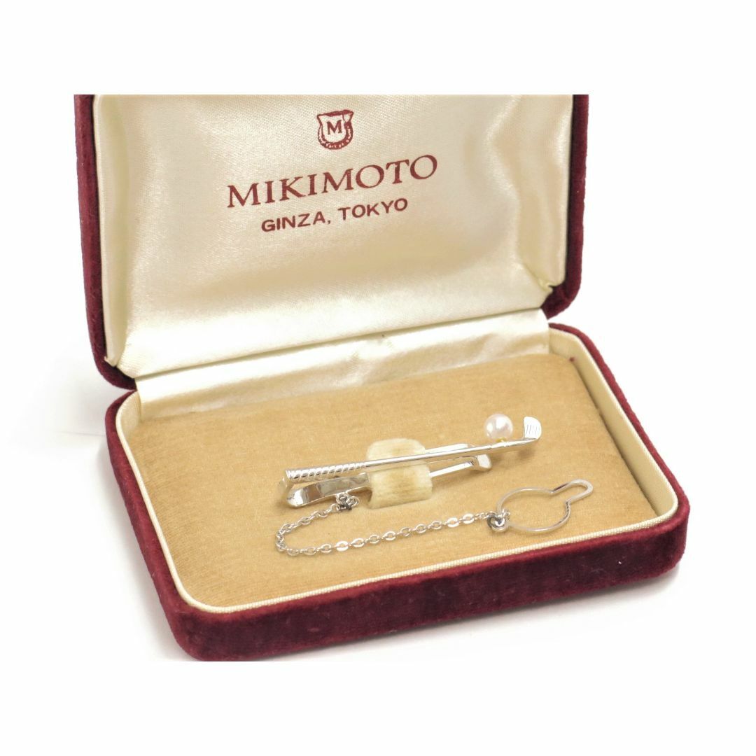 MIKIMOTO(ミキモト)のミキモト　タイバー　タイクリップ　1Pパール/4mm　シルバー金具　 メンズのファッション小物(ネクタイピン)の商品写真