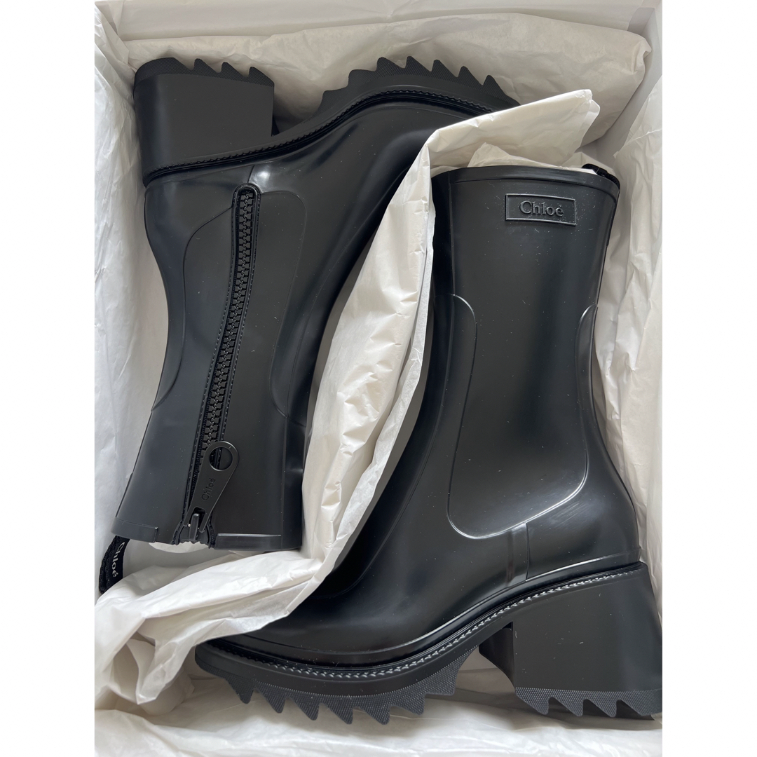 Chloe(クロエ)のクロエChioe Betty レインブーツ　新品Rain  Boots ブラック レディースの靴/シューズ(レインブーツ/長靴)の商品写真