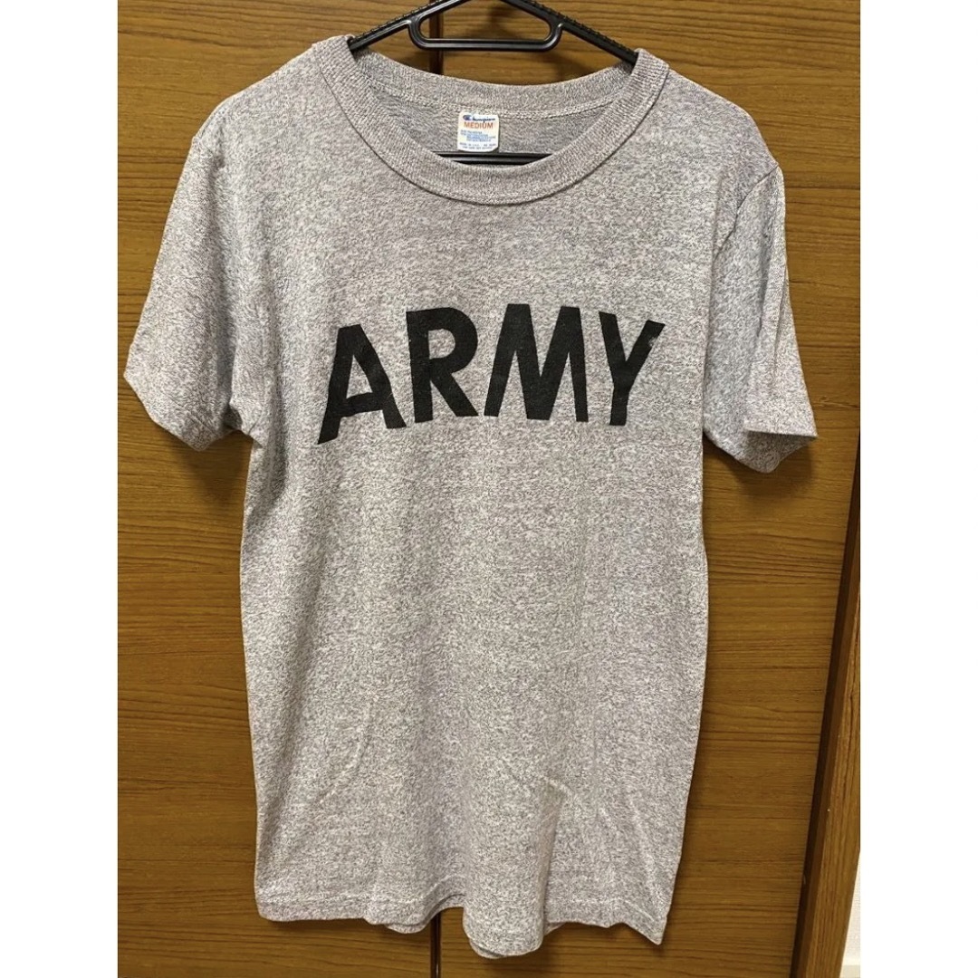 Champion(チャンピオン)のえび様専用　champion ヴィンテージ Tシャツ  M ARMY メンズのトップス(Tシャツ/カットソー(半袖/袖なし))の商品写真