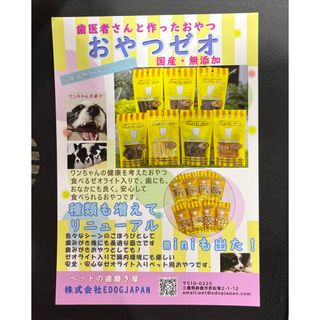 おやつゼオ各種　チラシ選択用(犬)