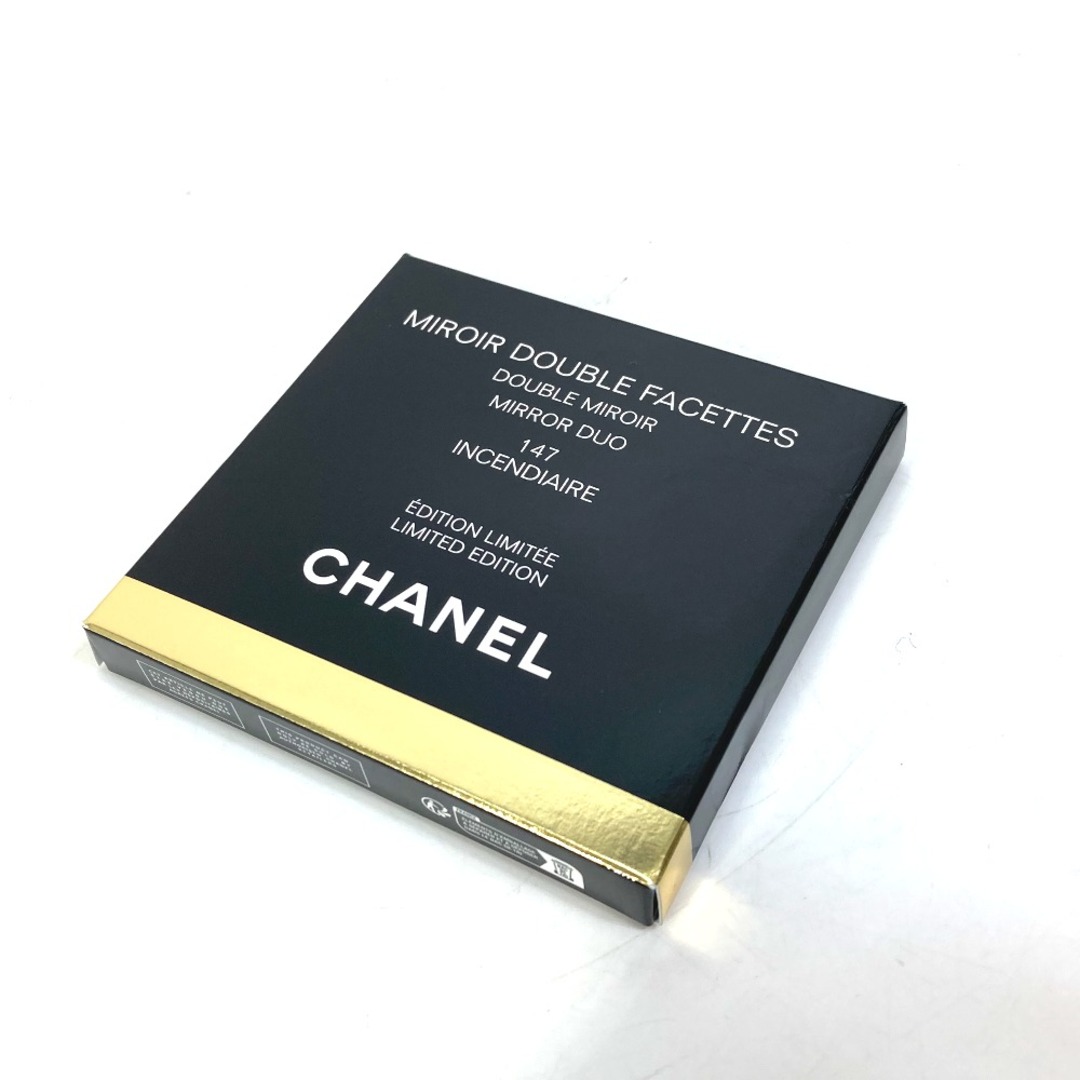 シャネル CHANEL ミロワール ドゥーブル ファセット 138067 CC ココマーク コンパクト ダブル ミラー 鏡 プラスチック  アンソンディエ ドゥ シャネル 147 レッド 未使用