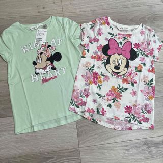 エイチアンドエム(H&M)のH&M ミニーちゃんプリント　半袖Tシャツ　新品(Tシャツ/カットソー)