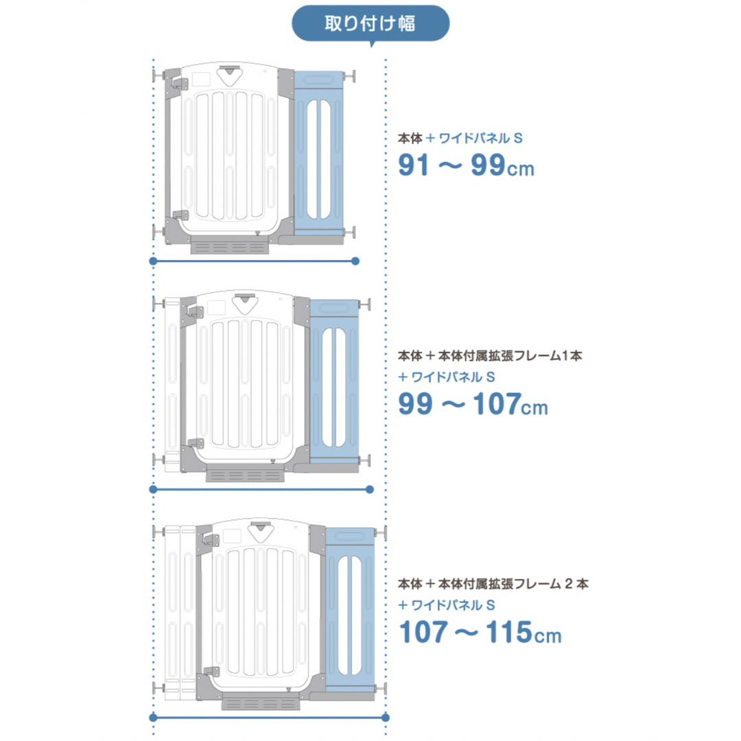 日本育児(ニホンイクジ)のスマートゲイト2 キッズ/ベビー/マタニティの寝具/家具(ベビーフェンス/ゲート)の商品写真