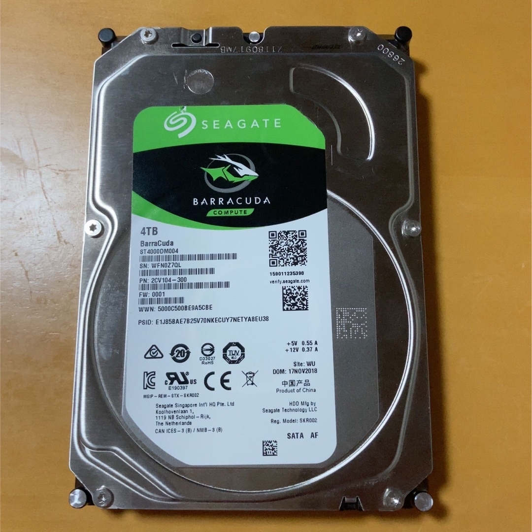 Seagate ST4000DM004 4TB ハードディスク