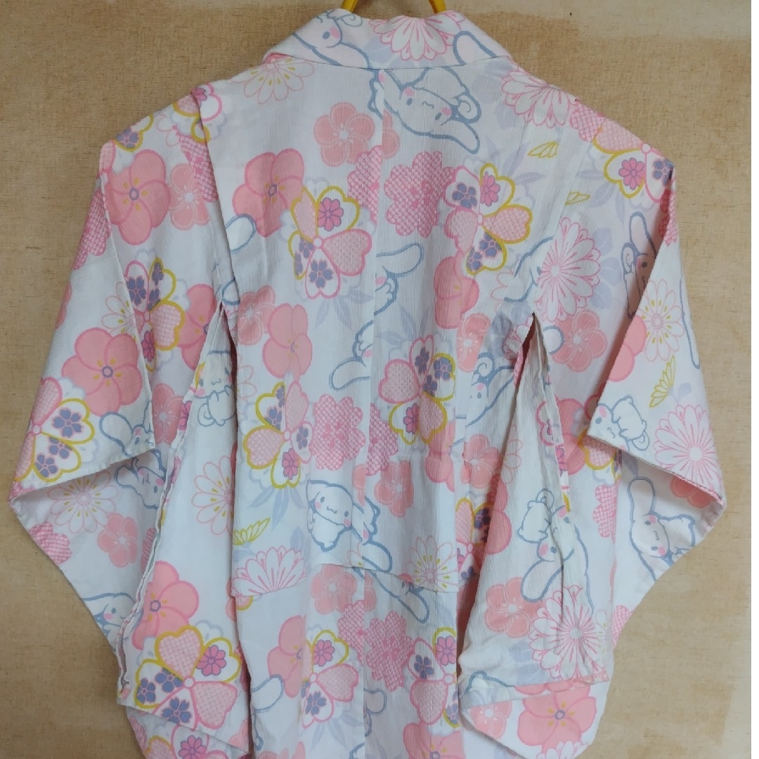 サンリオ(サンリオ)の浴衣　サンリオ　シナモロール キッズ/ベビー/マタニティのキッズ服女の子用(90cm~)(甚平/浴衣)の商品写真